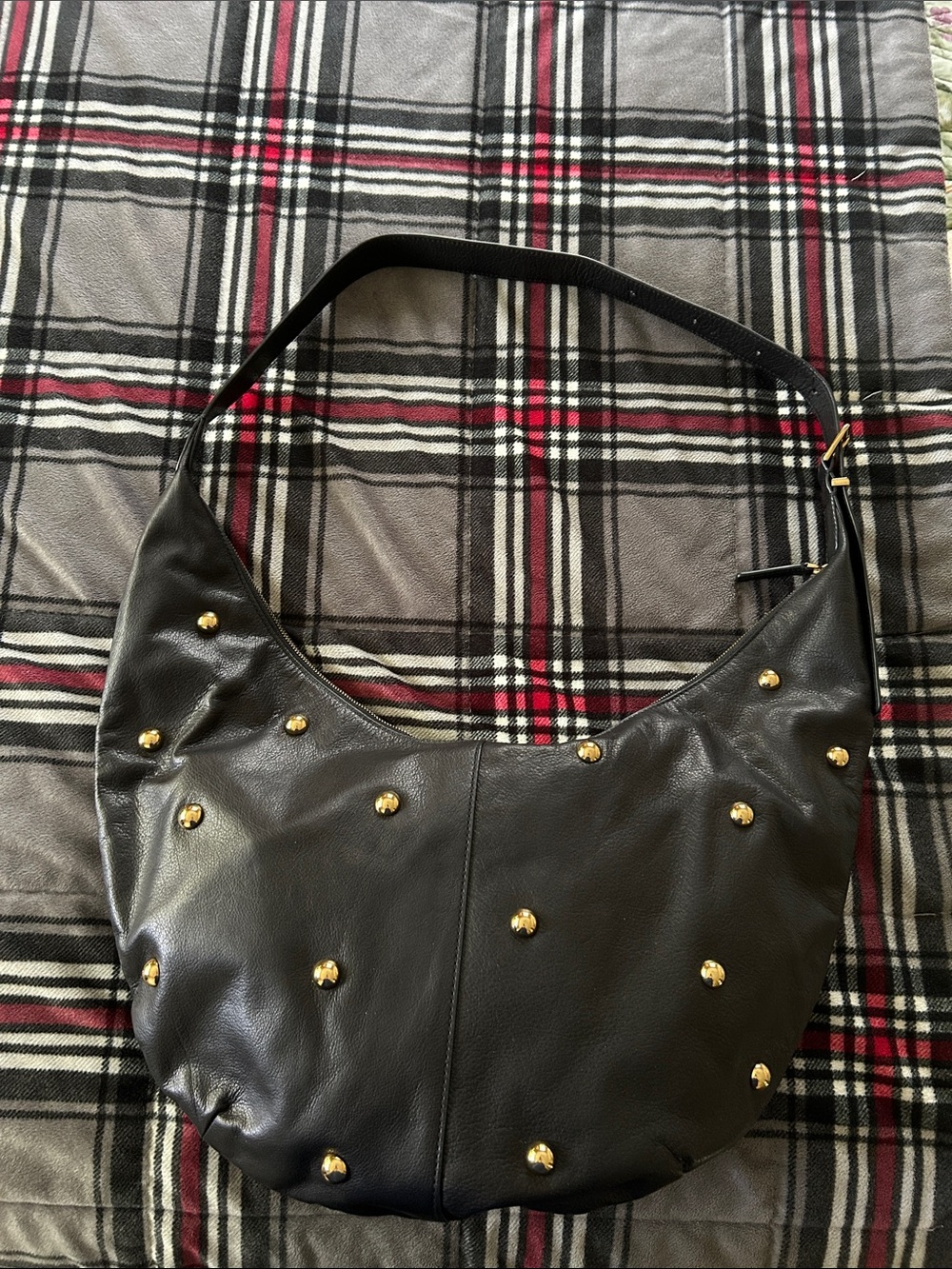 Madewell The Essential Curve Bag Black Leather
